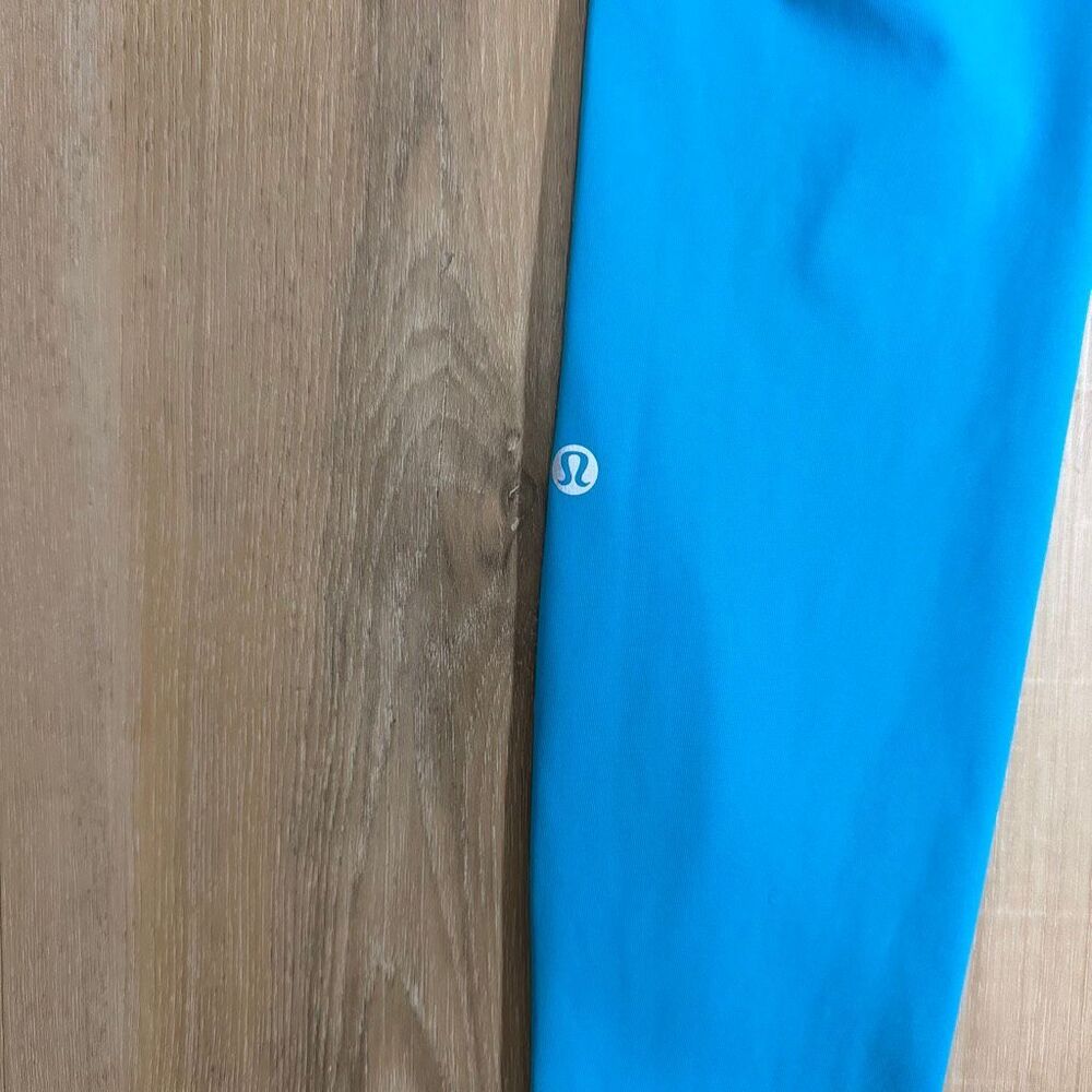 Lululemon Swift Speed Mid Rise Blue Tight Leggings Athletic Athleisure Luxury 4 - Picture 6 of 7